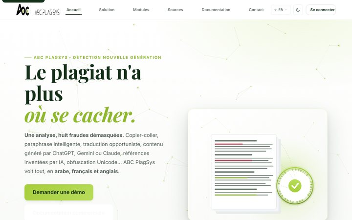 ABC PlagSys — Algérie